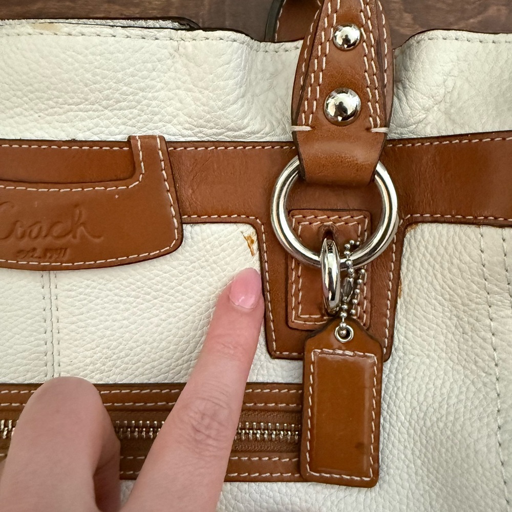 Coach Signature Legacy Leather Satchel (Style No. F14682) - Picture 4 of 9